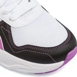 Sneakers bianche e viola da Ragazza in tessuto mesh Puma Trinity 2