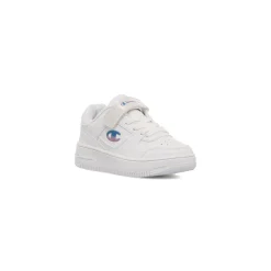 Sneakers bianche primi passi da bambina con logo glitterato Champion Rebound Low G Td
