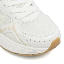 Sneakers bianche retro da Donna con inserti mesh Everlast