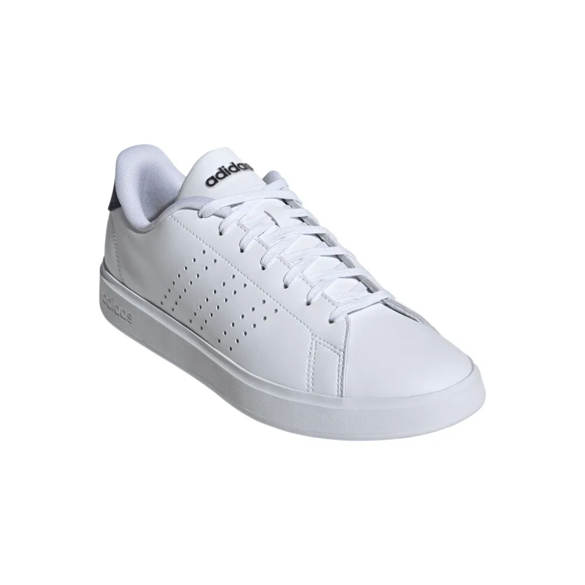 Sneakers bianche Unisex con dettagli logo traforati laterali adidas