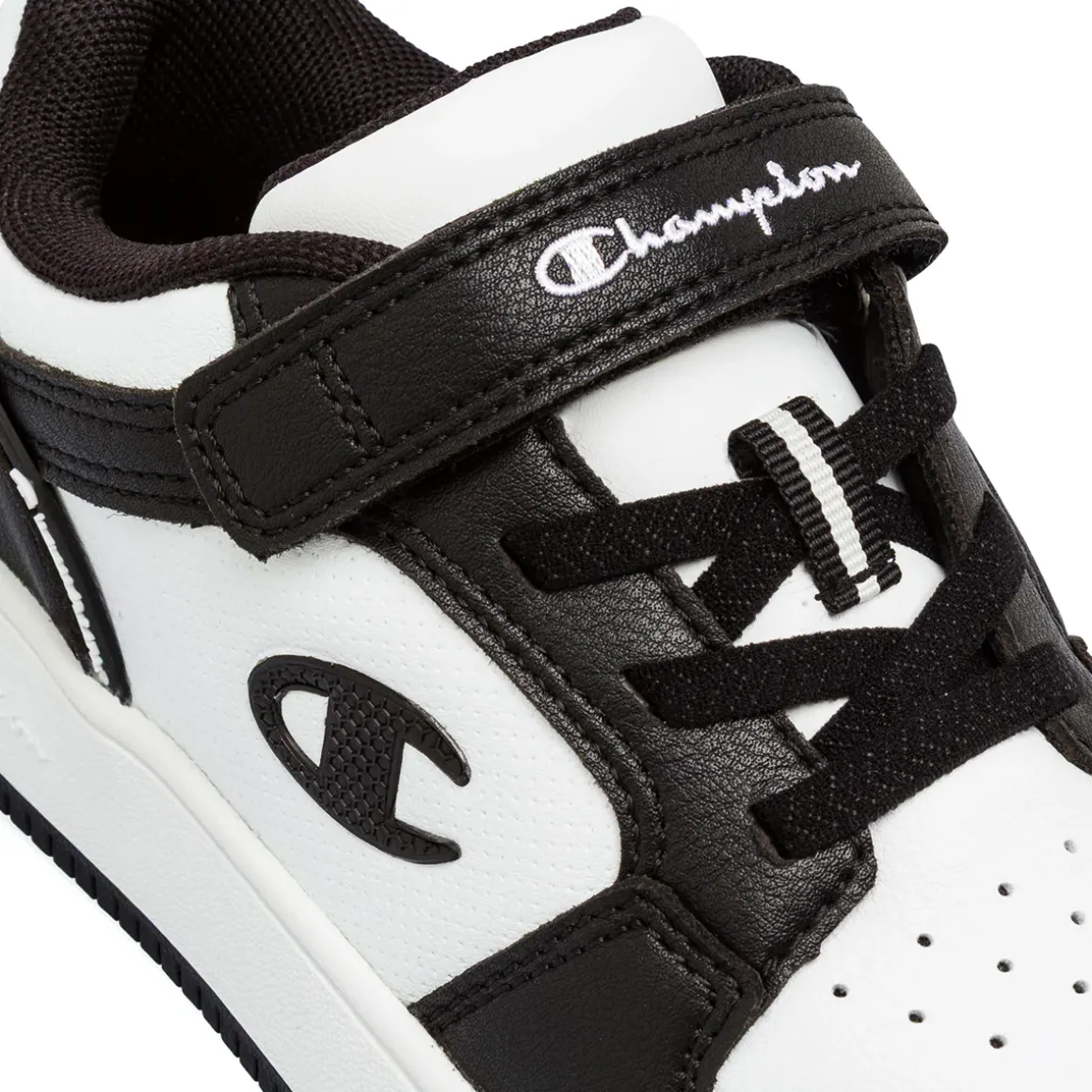 Sneakers bicolore bianche e nere da Bambino Champion