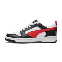 Sneakers bicolore bianco e nero da Ragazzo Puma Rebound v6