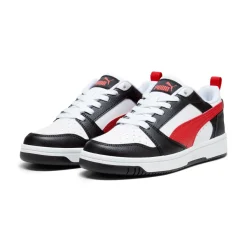 Sneakers bicolore bianco e nero da Ragazzo Puma Rebound v6