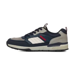 Sneakers bicolore blu e grigio da Uomo con logo laterale Ducati