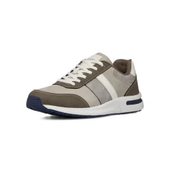 Sneakers bicolore grigio e taupe da Uomo con logo Riflessi Urbani