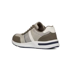 Sneakers bicolore grigio e taupe da Uomo con logo Riflessi Urbani