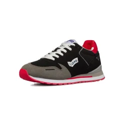 Sneakers bicolore nero e grigio da Uomo con logo Gas