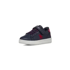 Sneakers blu con dettagli rossi da Bambino U.S. Grand Polo