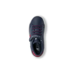 Sneakers blu con dettagli rossi da Bambino U.S. Grand Polo