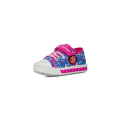Sneakers blu da Bambina con dettagli rosa e stampa La casa delle bambole di Gabby