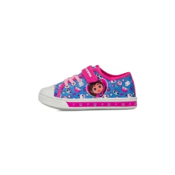 Sneakers blu da Bambina con dettagli rosa e stampa La casa delle bambole di Gabby