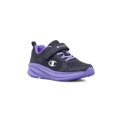Sneakers blu da bambina con strappo Champion