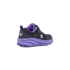 Sneakers blu da bambina con strappo Champion
