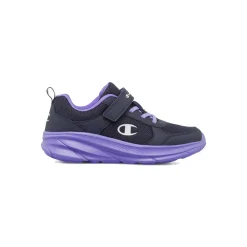Sneakers blu da bambina con strappo Champion