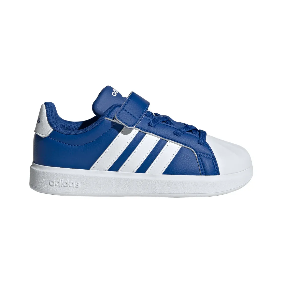 Sneakers blu da Bambino con chiusura a strappo adidas Superstar