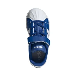 Sneakers blu da Bambino con chiusura a strappo adidas Superstar