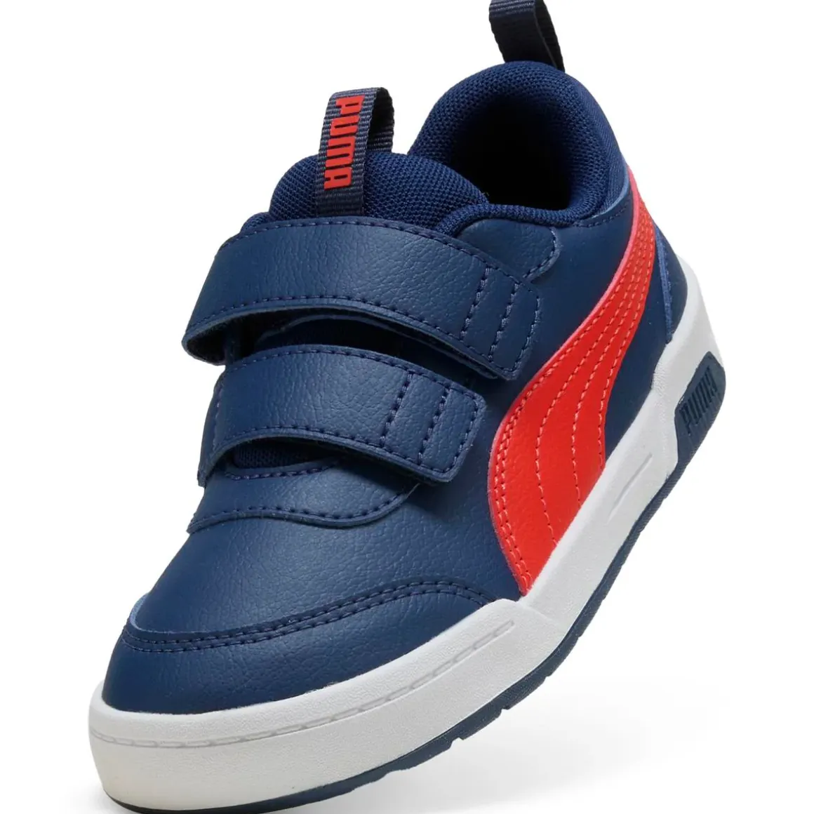 Sneakers blu da Bambino con chiusura a strappo Puma Multiflex