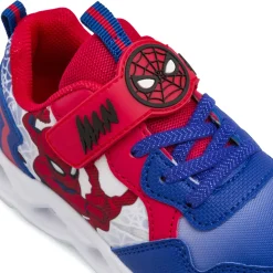 Sneakers blu da Bambino con luci nella suola e strappo Spiderman