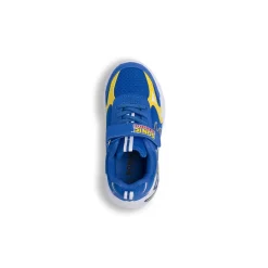 Sneakers blu da Bambino con luci e pratica chiusura a strappo Sonic