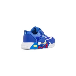 Sneakers blu da Bambino con luci e chiusura a strappo Sonic