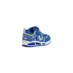 Sneakers blu da Bambino con luci nella suola e strappo Sonic