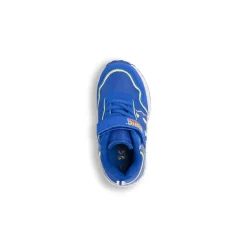 Sneakers blu da Bambino con luci nella suola e strappo Sonic