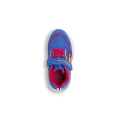 Sneakers blu da Bambino con luci e chiusura a strappo Superman