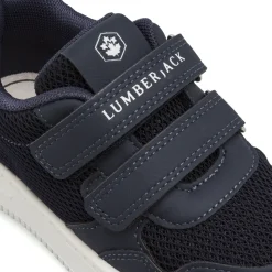 Sneakers blu da Bambino con strappo e inserti in mesh Lumberjack