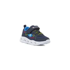 Sneakers blu da Bambino con strappo e luci Champion