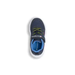 Sneakers blu da Bambino con strappo e luci Champion