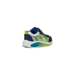 Sneakers blu da Bambino con stampa e luci Dinosauri
