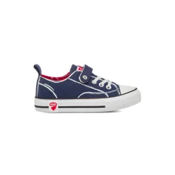 Sneakers blu da Bambino Ducati con chiusura a strappo