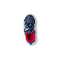 Sneakers blu da Bambino in tessuto traspirante con inserto Super Mario