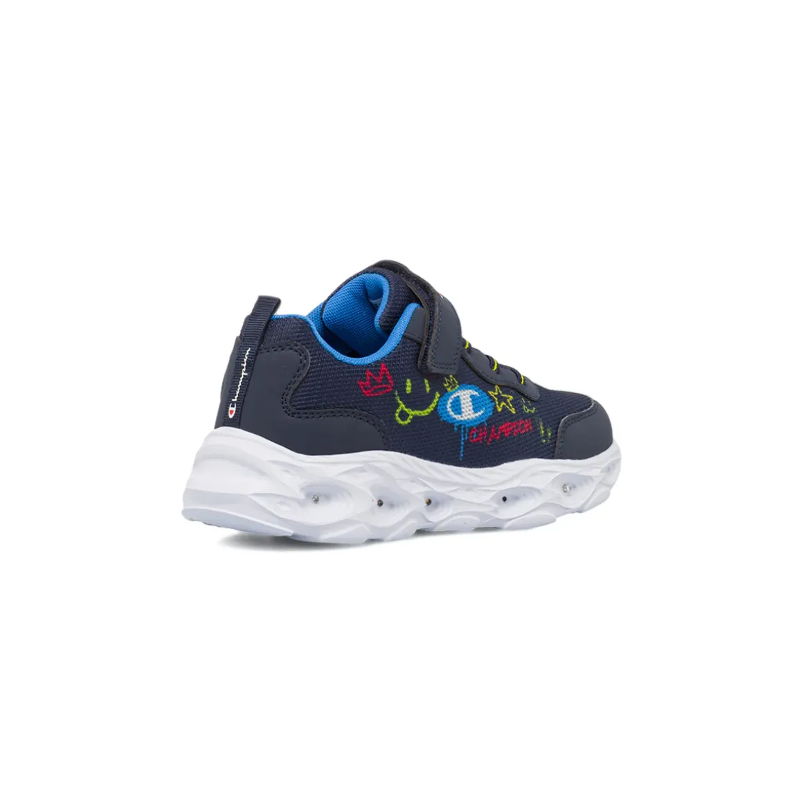 Sneakers blu da Ragazzo con luci e strappo Champion