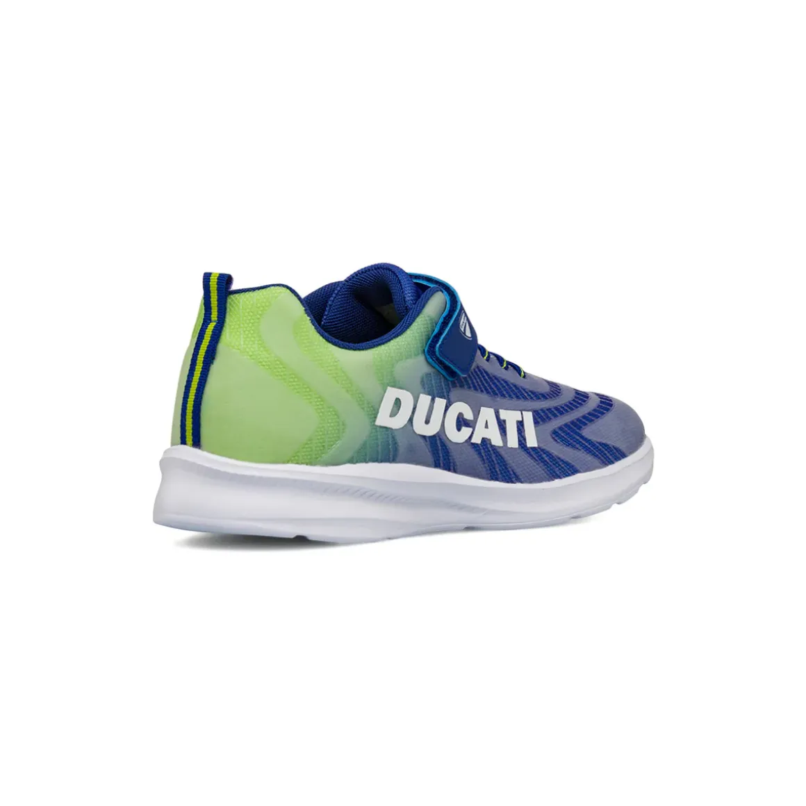 Sneakers blu da Ragazzo con strappo e Logo laterale Ducati