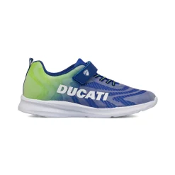 Sneakers blu da Ragazzo con strappo e Logo laterale Ducati