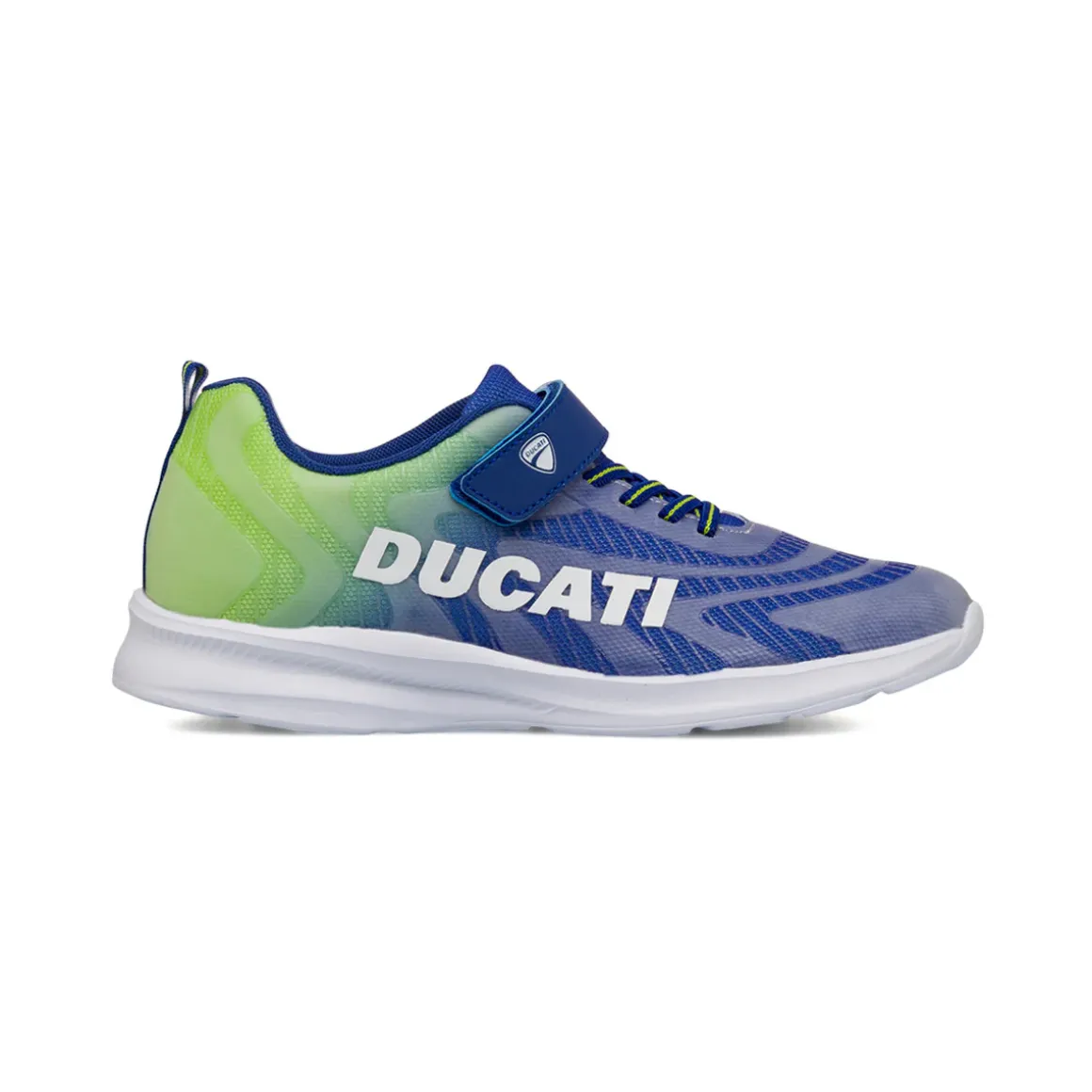 Sneakers blu da Ragazzo con strappo e Logo laterale Ducati