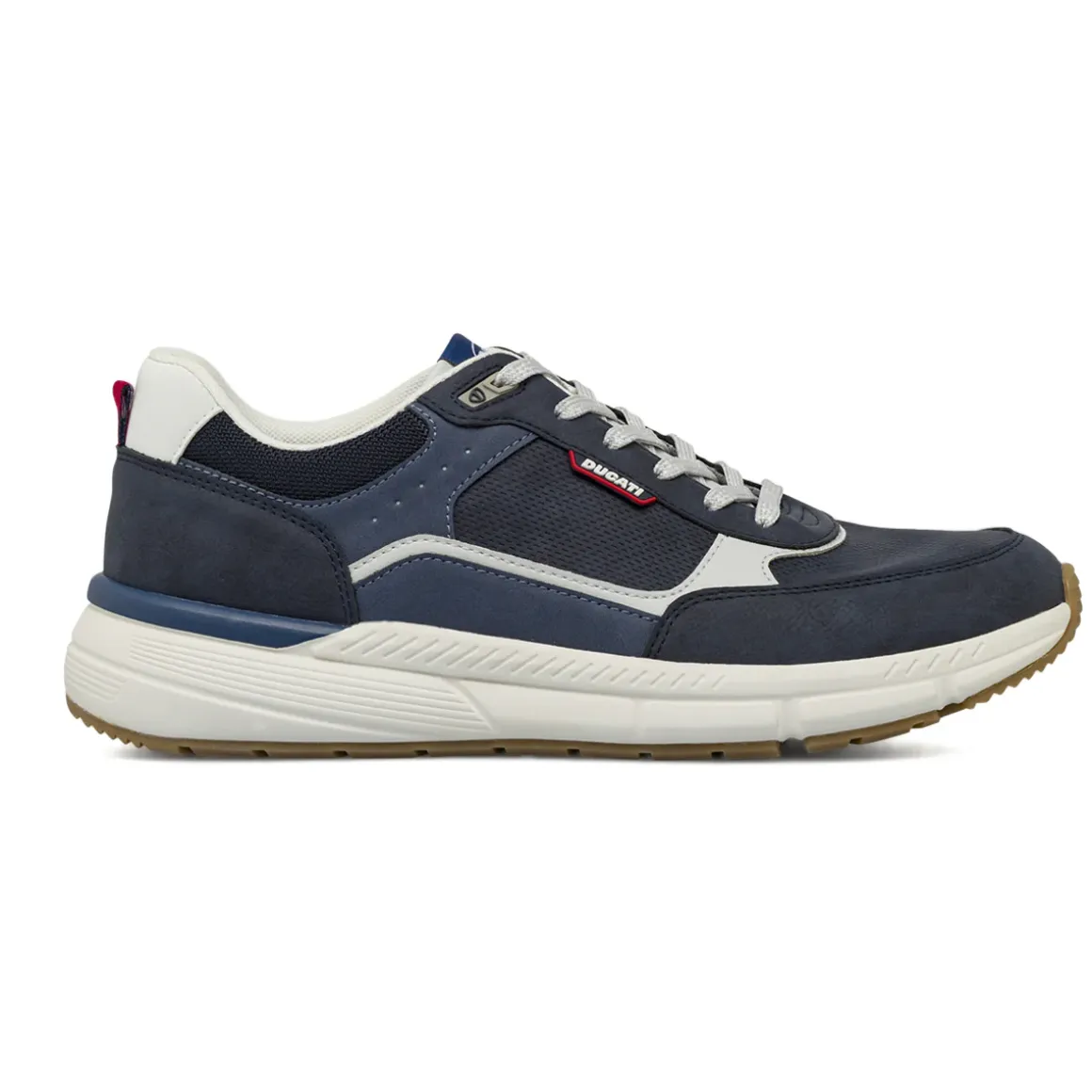 Sneakers blu da Uomo con dettagli effetto scamosciato Ducati