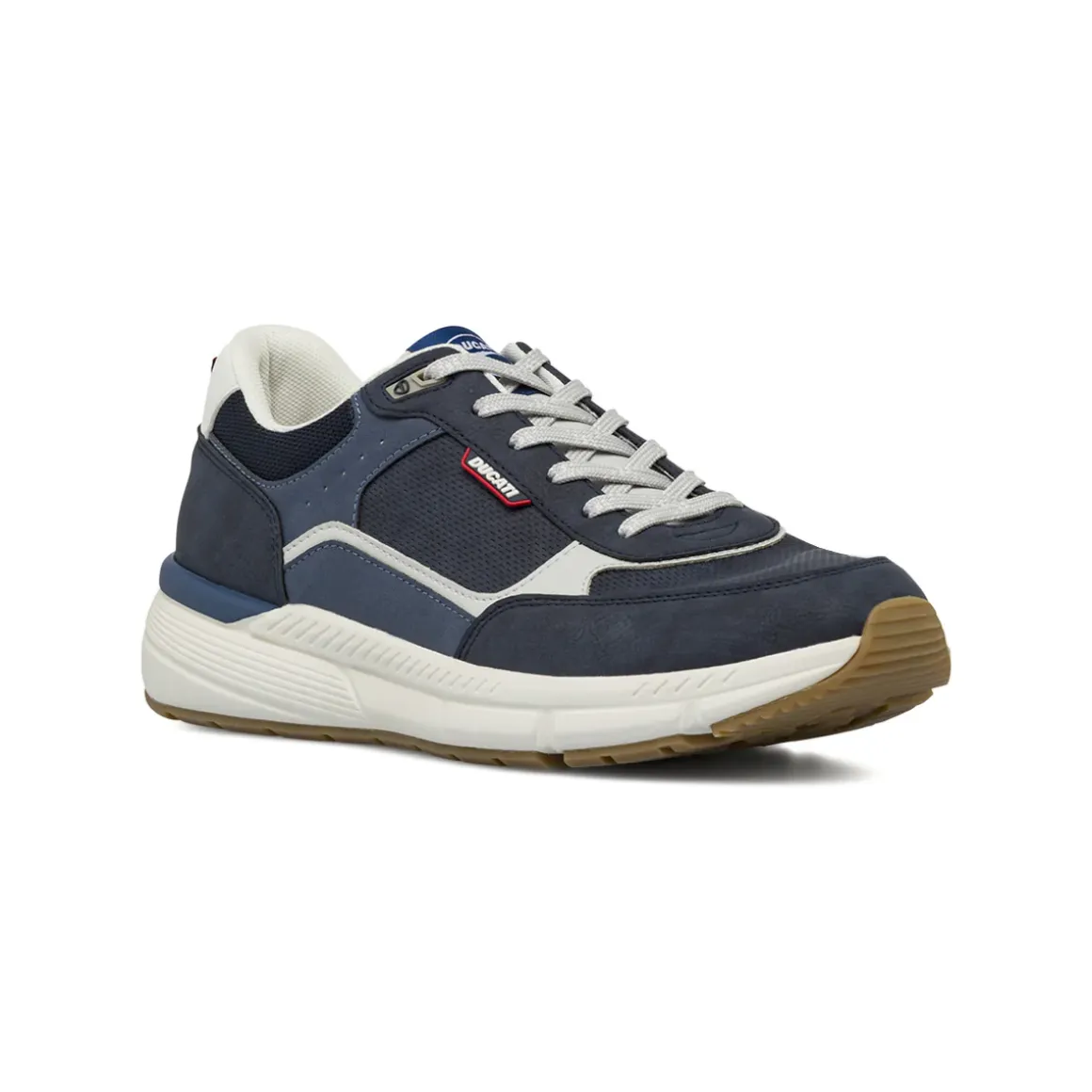 Sneakers blu da Uomo con dettagli effetto scamosciato Ducati