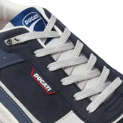 Sneakers blu da Uomo con dettagli effetto scamosciato Ducati