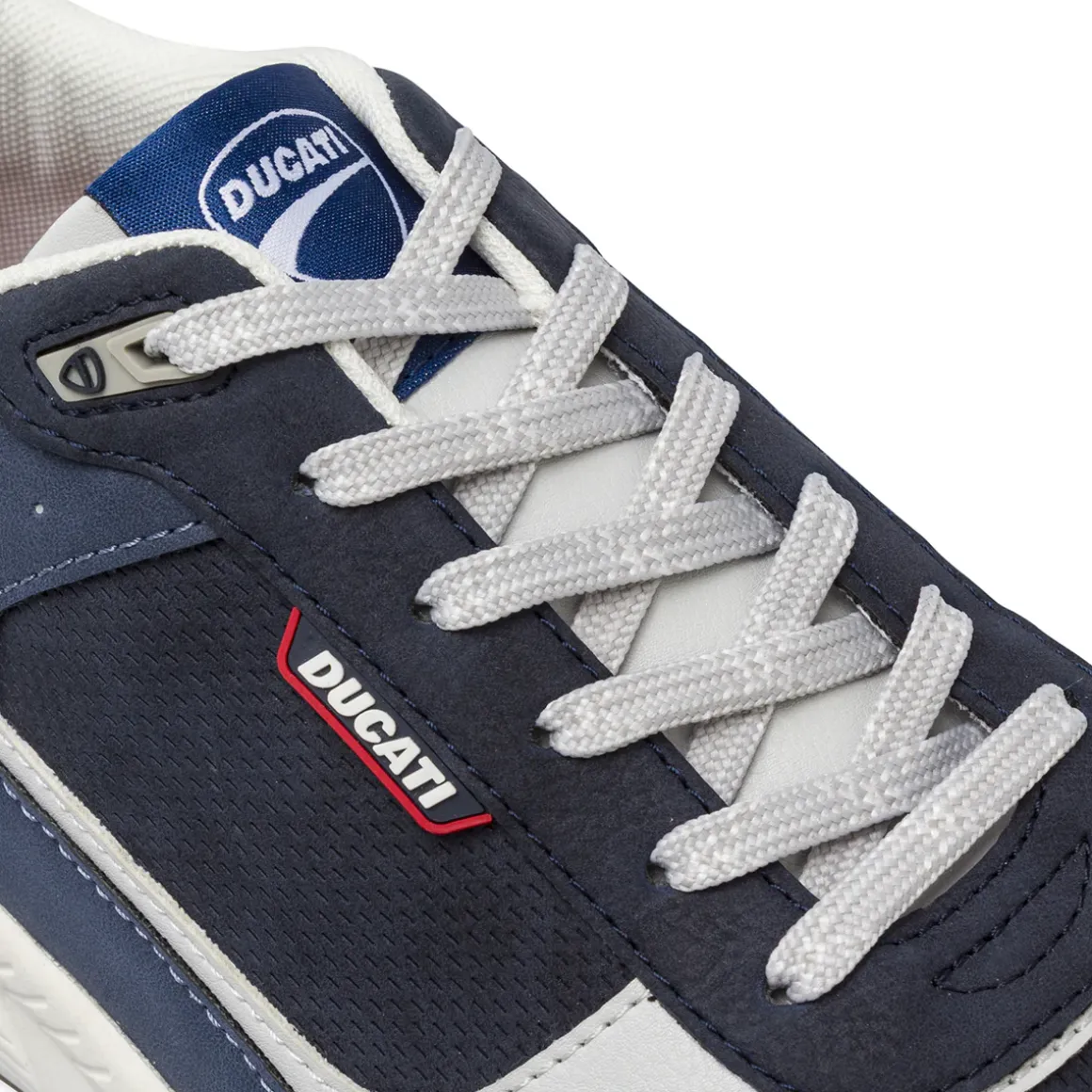 Sneakers blu da Uomo con dettagli effetto scamosciato Ducati