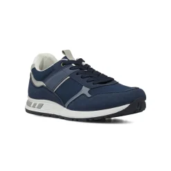 Sneakers blu da Uomo con dettagli effetto scamosciato Riflessi