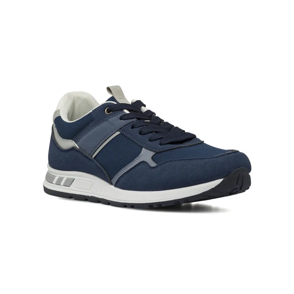 Sneakers blu da Uomo con dettagli effetto scamosciato Riflessi