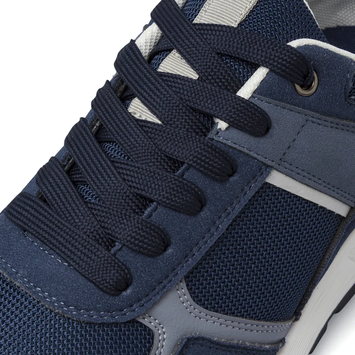 Sneakers blu da Uomo con dettagli effetto scamosciato Riflessi