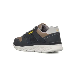 Sneakers blu da Uomo con dettaglio beige e logo Ducati