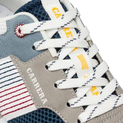 Sneakers blu da Uomo con dettaglio e logo colorato laterale Carrera