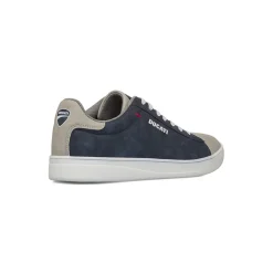 Sneakers blu da Uomo con dettagli beige e cuciture a contrasto Ducati