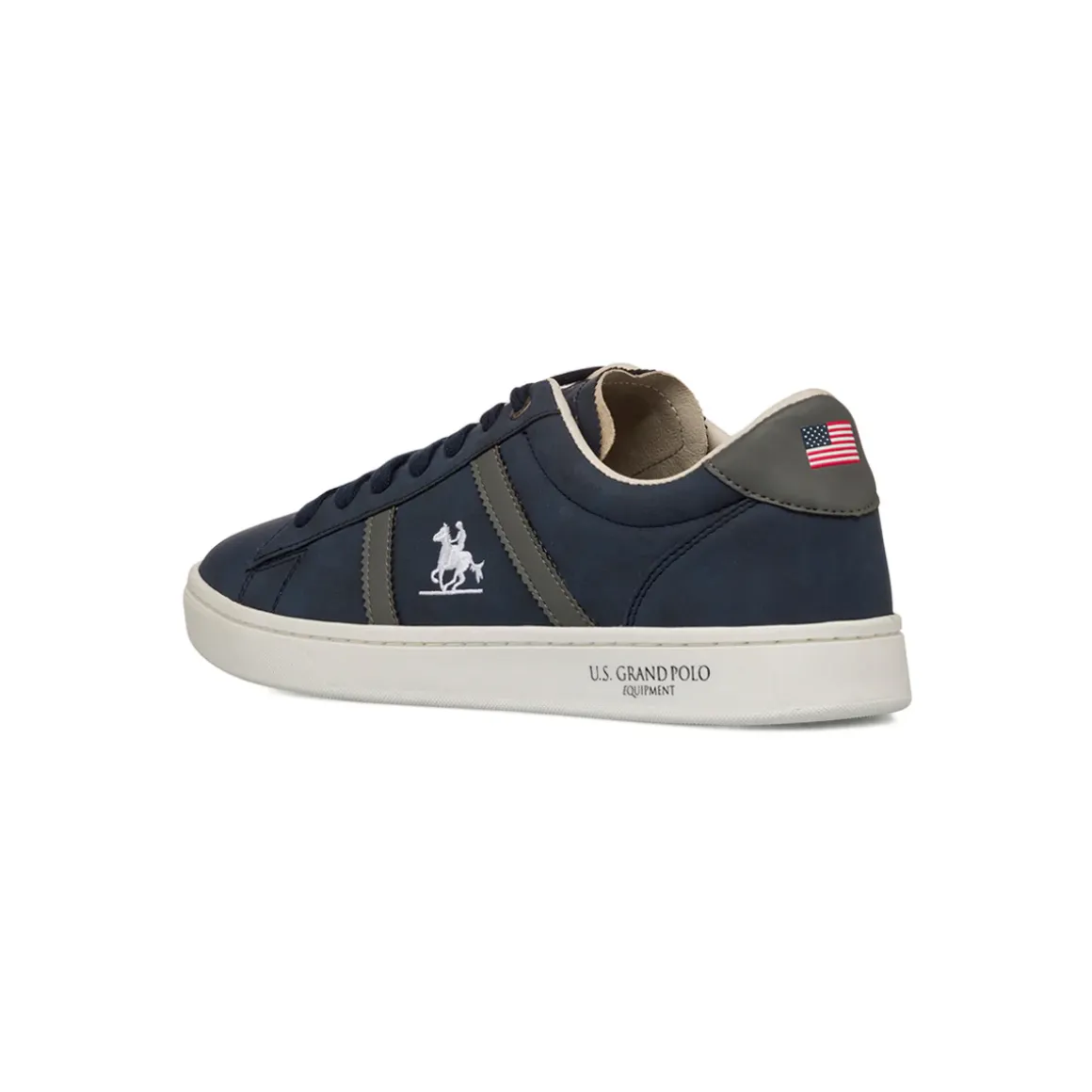 Sneakers blu da Uomocon dettaglio logo laterale U.S. Grand Polo