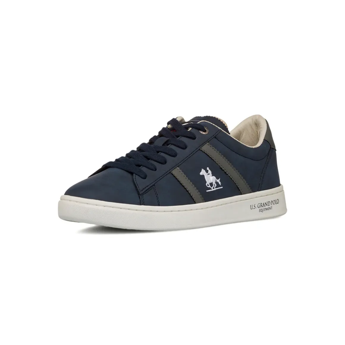 Sneakers blu da Uomocon dettaglio logo laterale U.S. Grand Polo