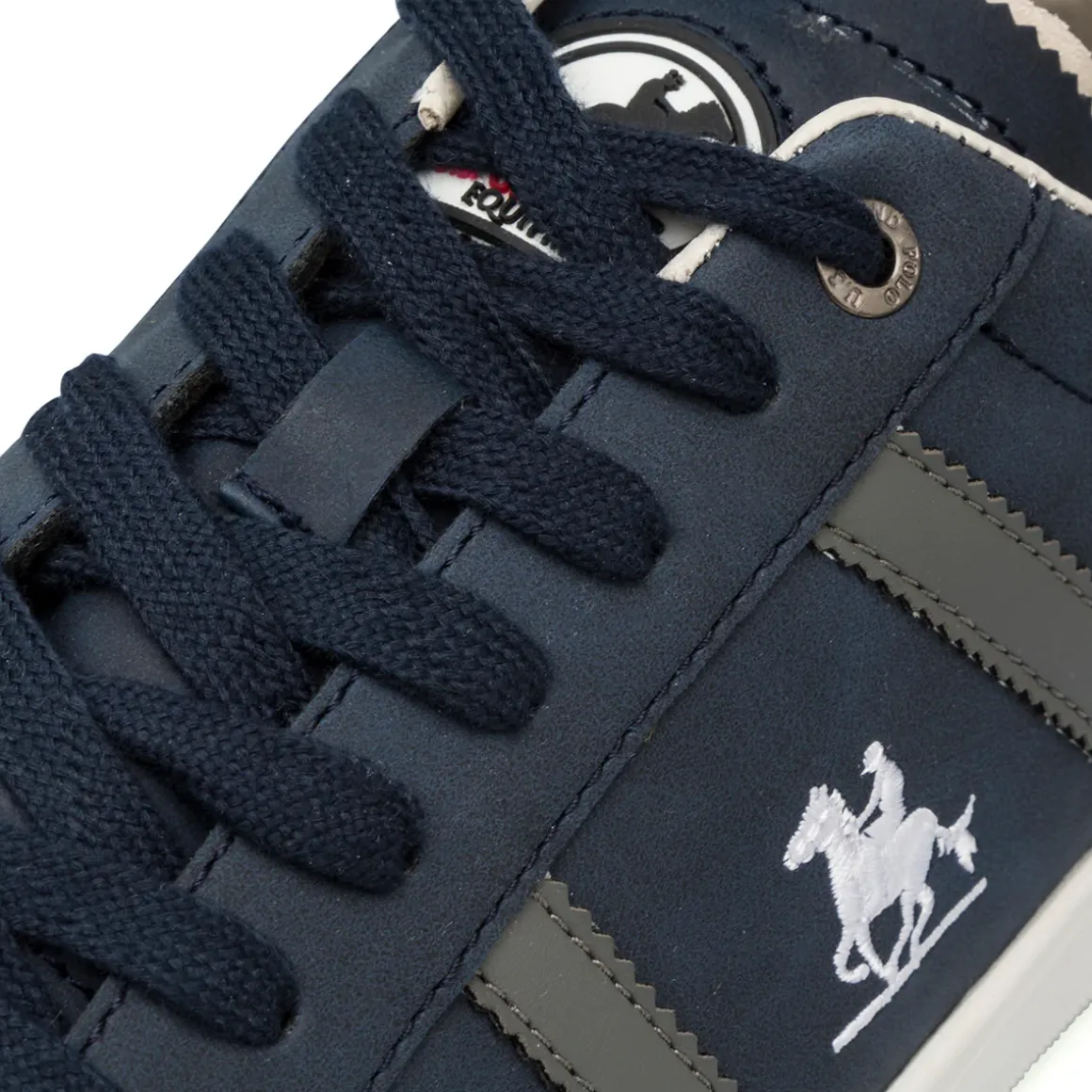 Sneakers blu da Uomocon dettaglio logo laterale U.S. Grand Polo
